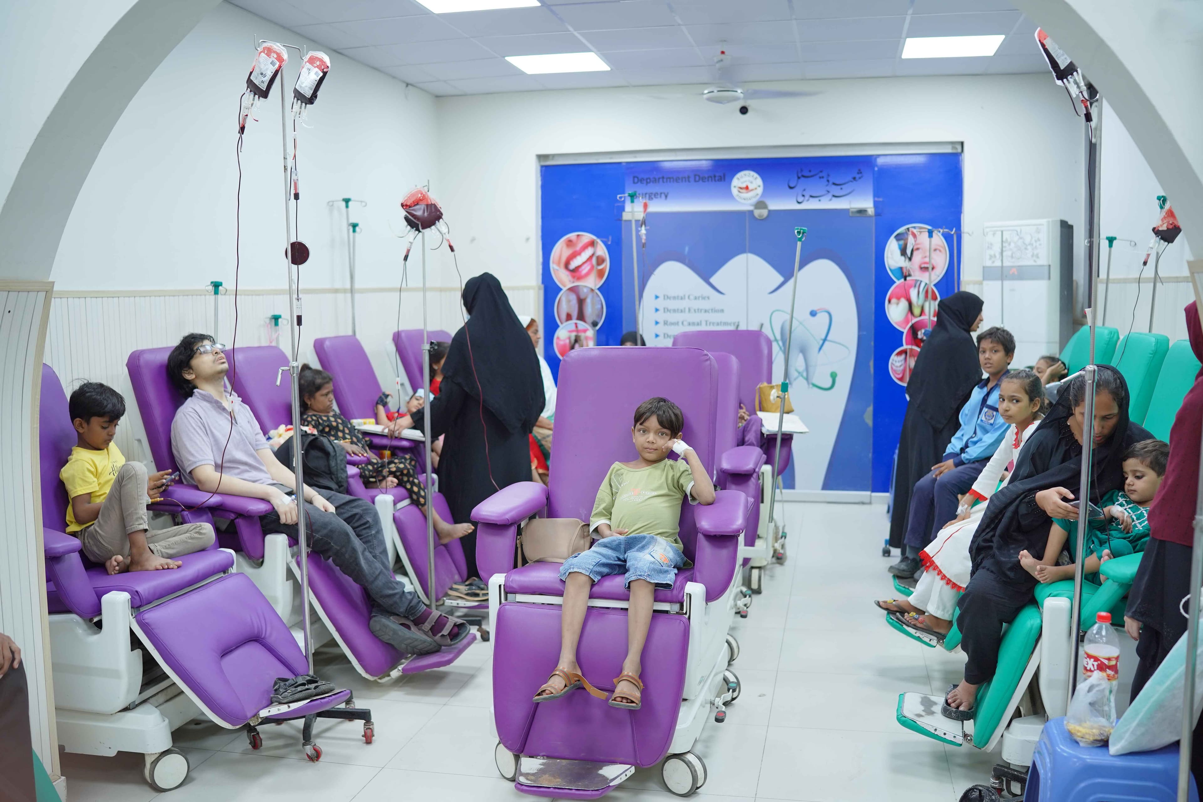 Blood transfusion services at Sundas Foundation